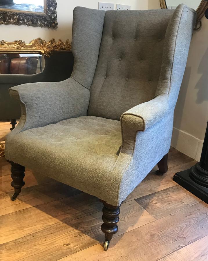 19th Century Wing Back Armchair