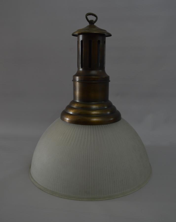 Large 1930's Holophane Ceiling Light
