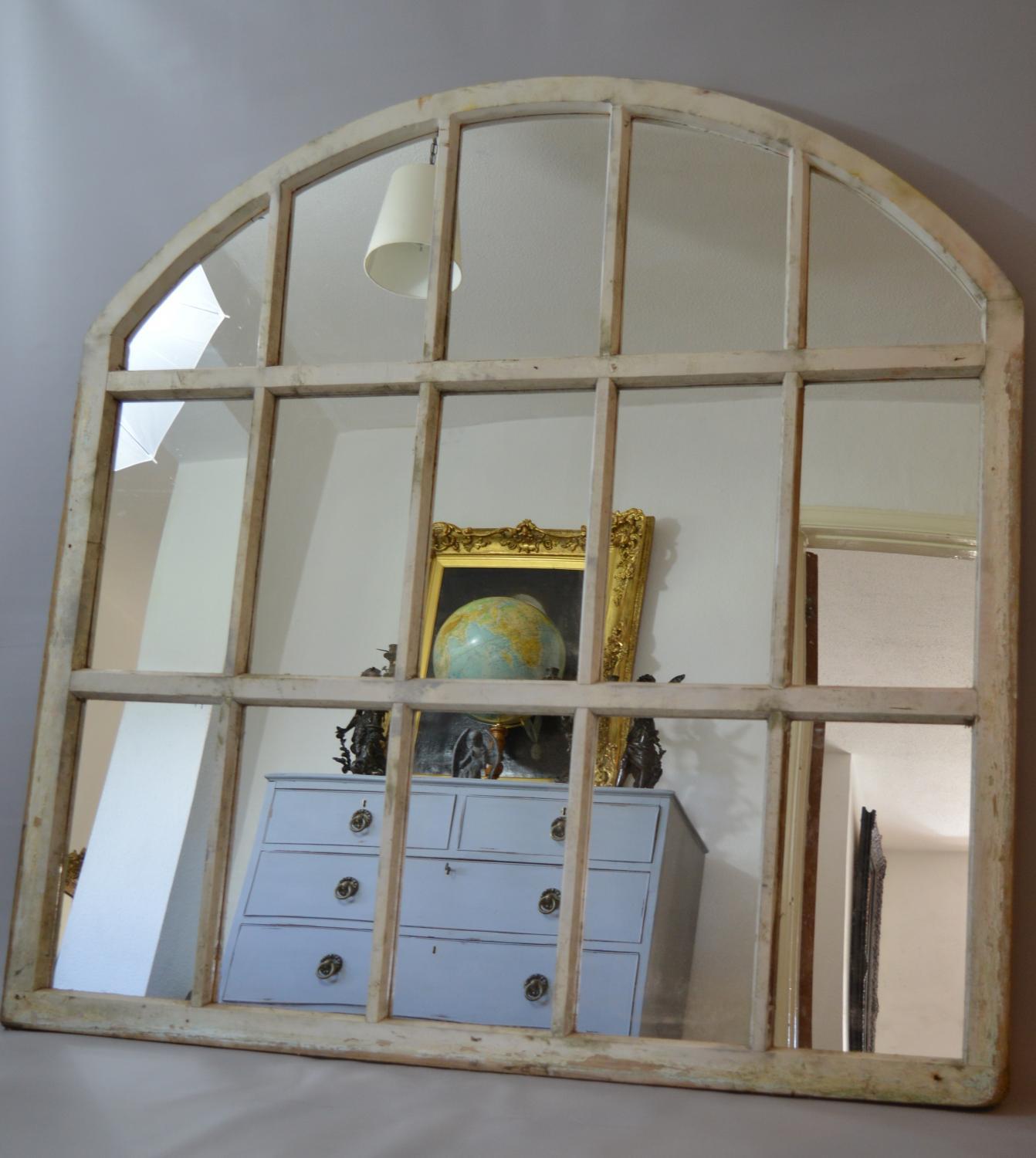 Large Arched Window Frame Mirror