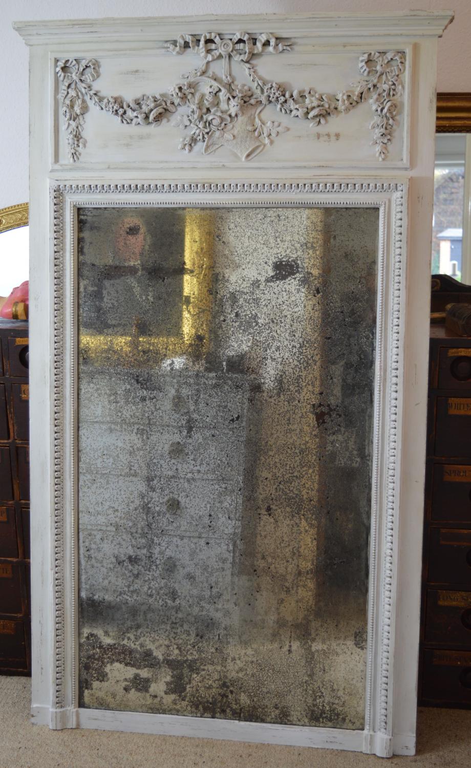 Gorgeous C19th Distressed French Mirror