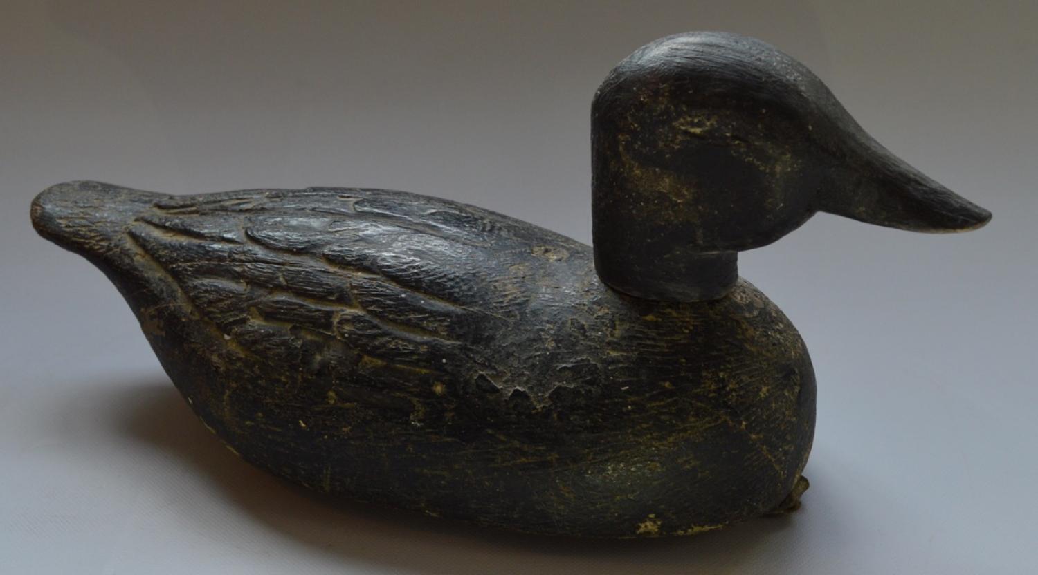 19th Century Carved Wood Duck Decoy