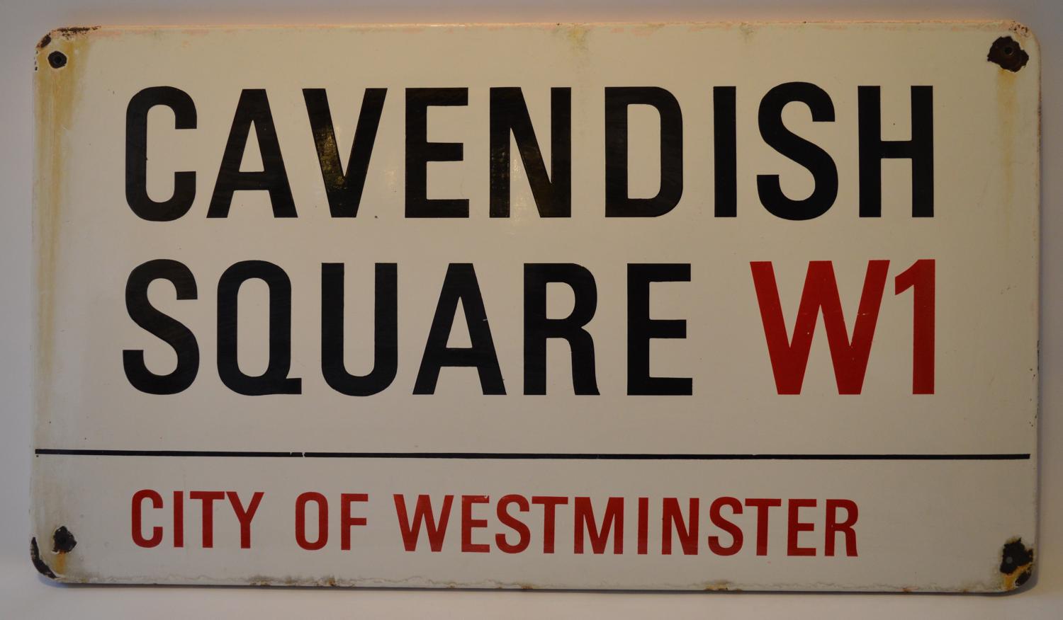 Original Enamel London Street Sign