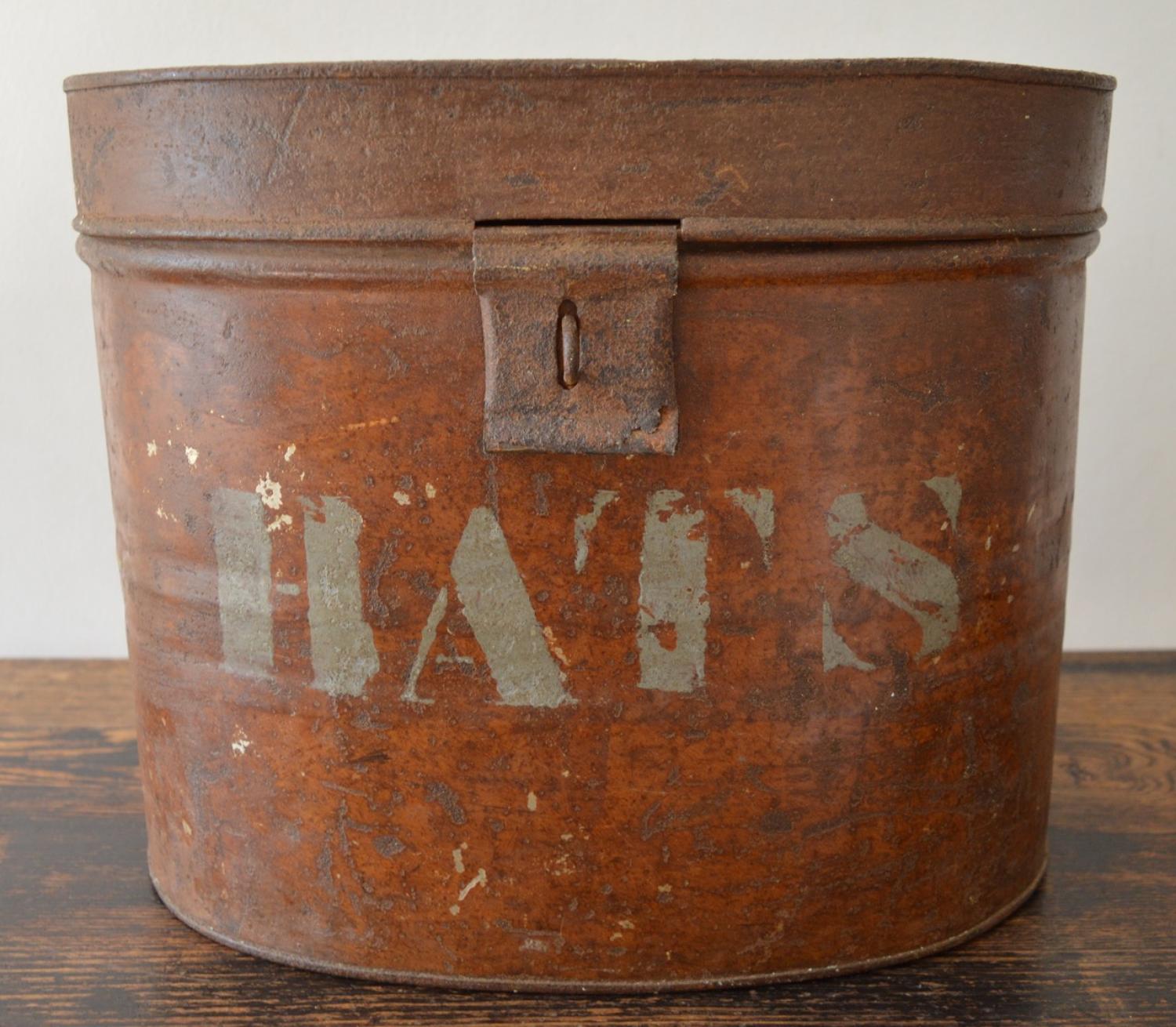 19th Century Oval Hat Box