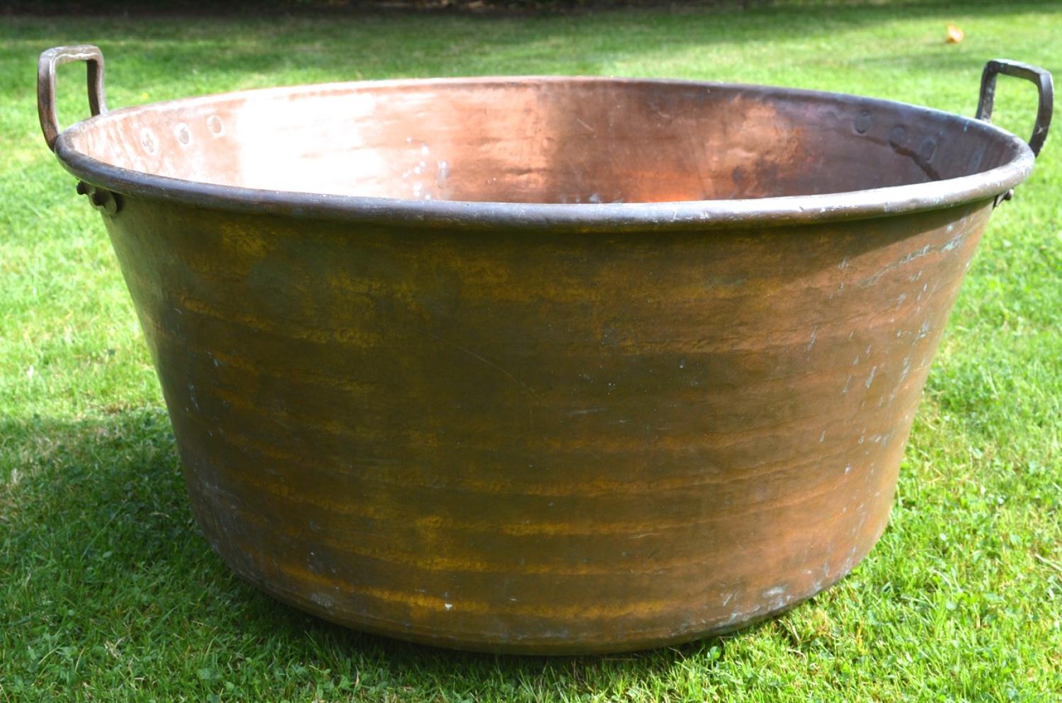 Large French Copper Jam Pan