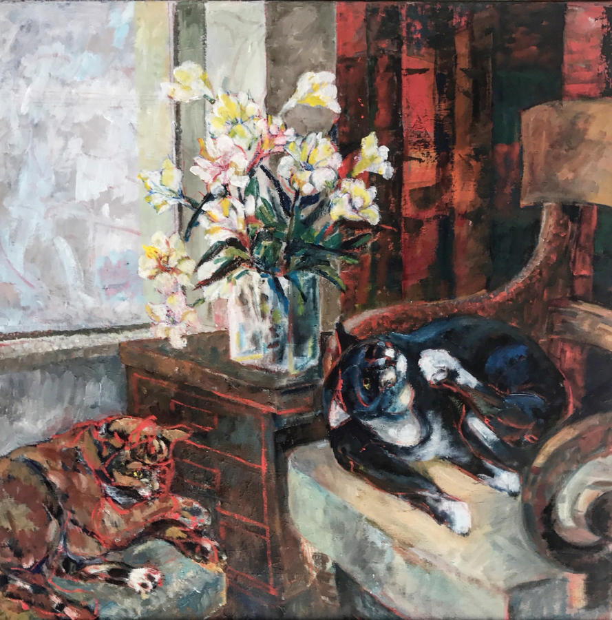 Large Mid 20th Century Oil Painting