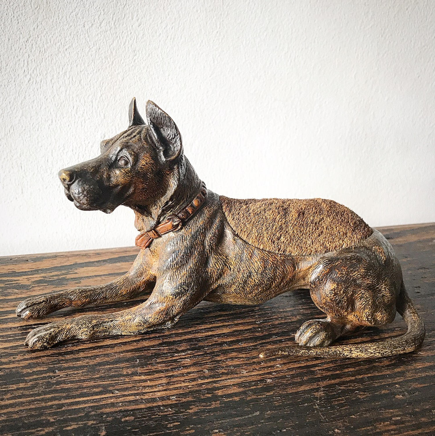19th Century Cold Painted Bronze Dog