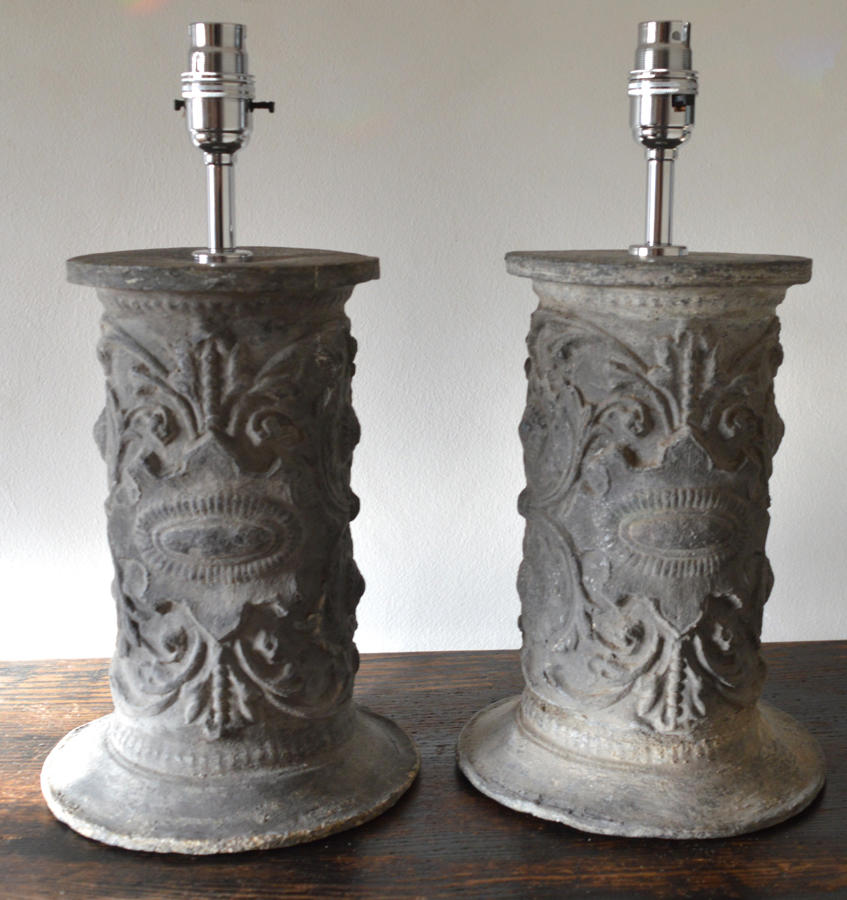 A Pair Of French Lead Lamps