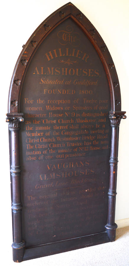 Large London Almshouses Sign