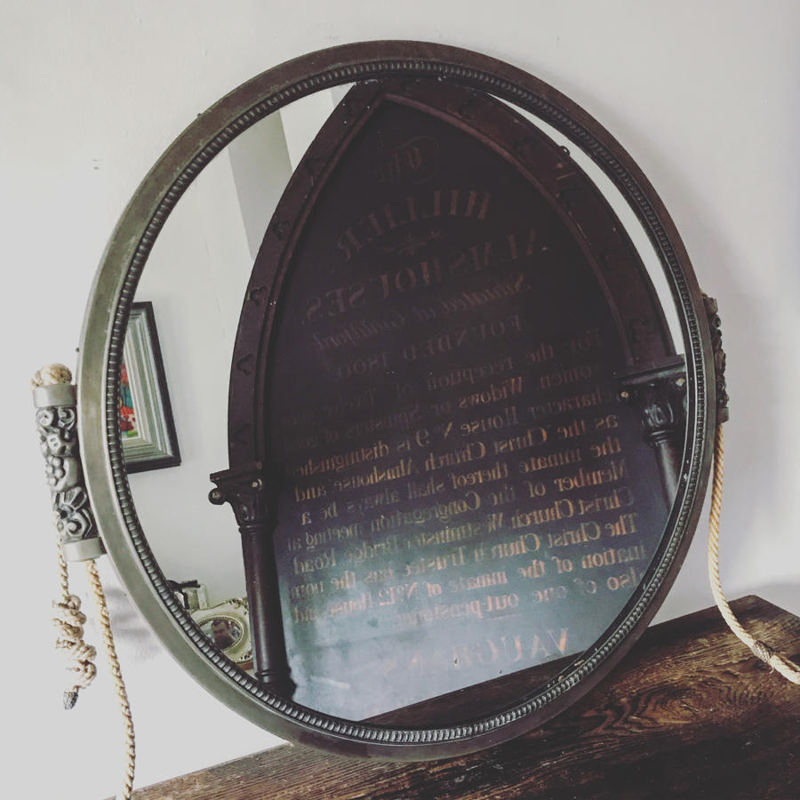 CIRCULAR BRONZE MIRROR