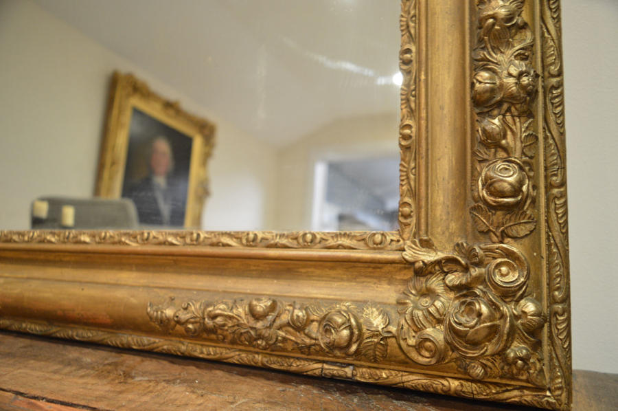 19TH CENTURY FRENCH GILDED MIRROR