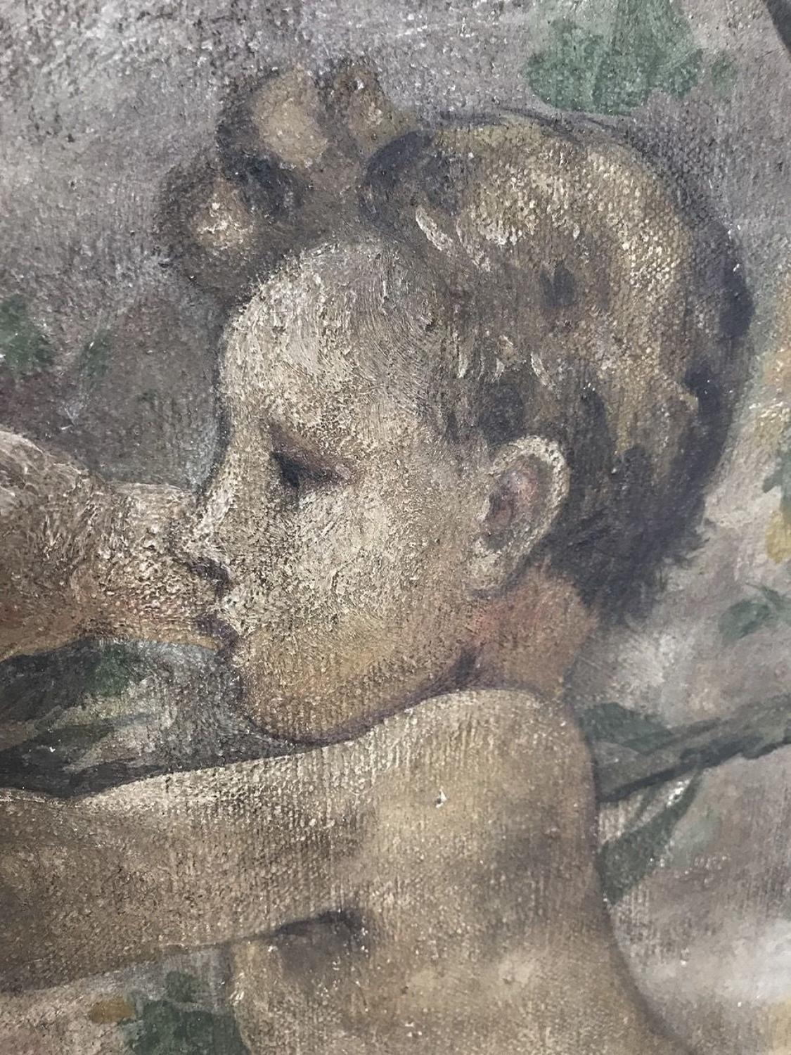 19TH CENTURY FRENCH PUTTI PAINTING