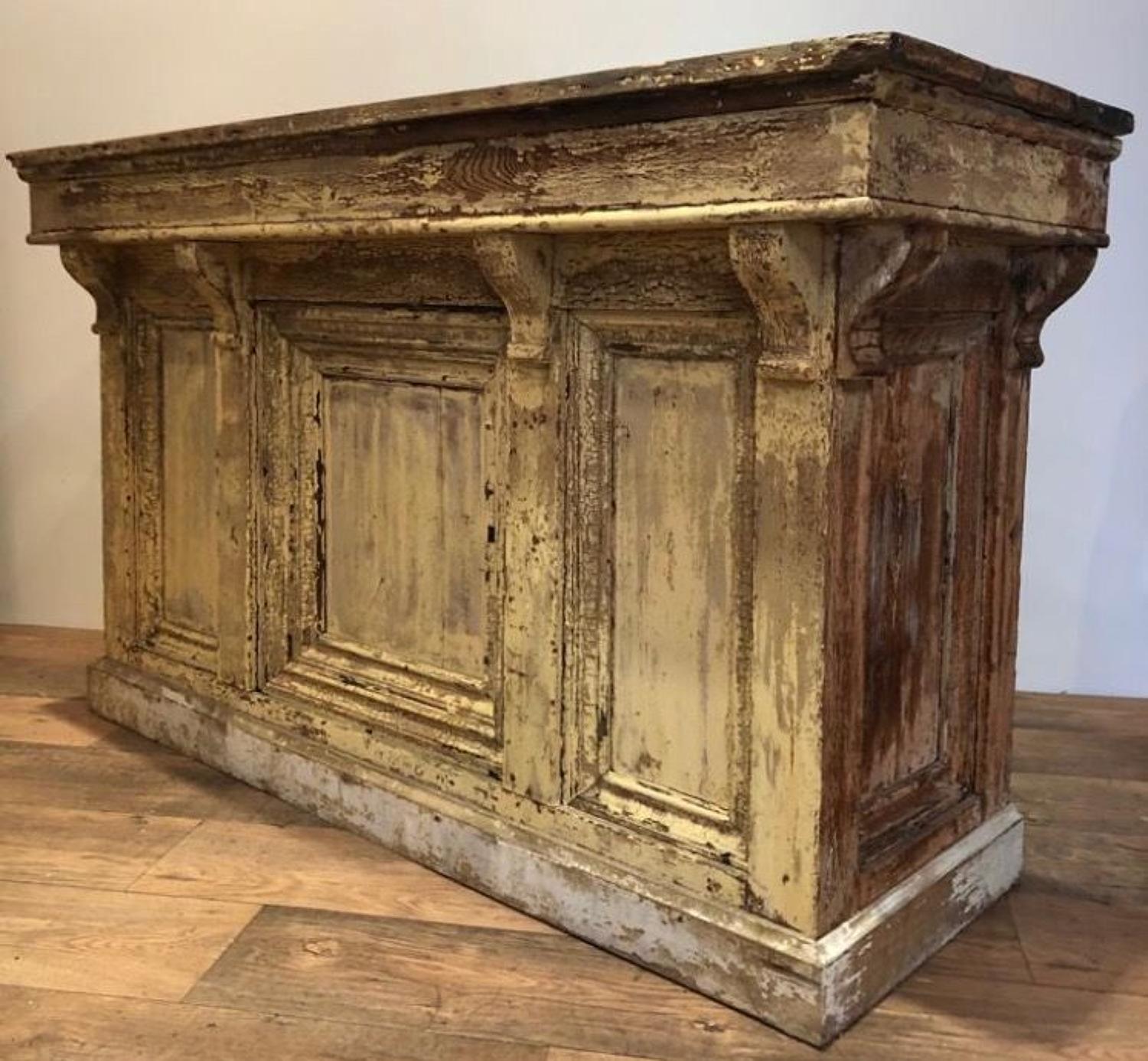 19TH CENTURY FRENCH SHOP COUNTER