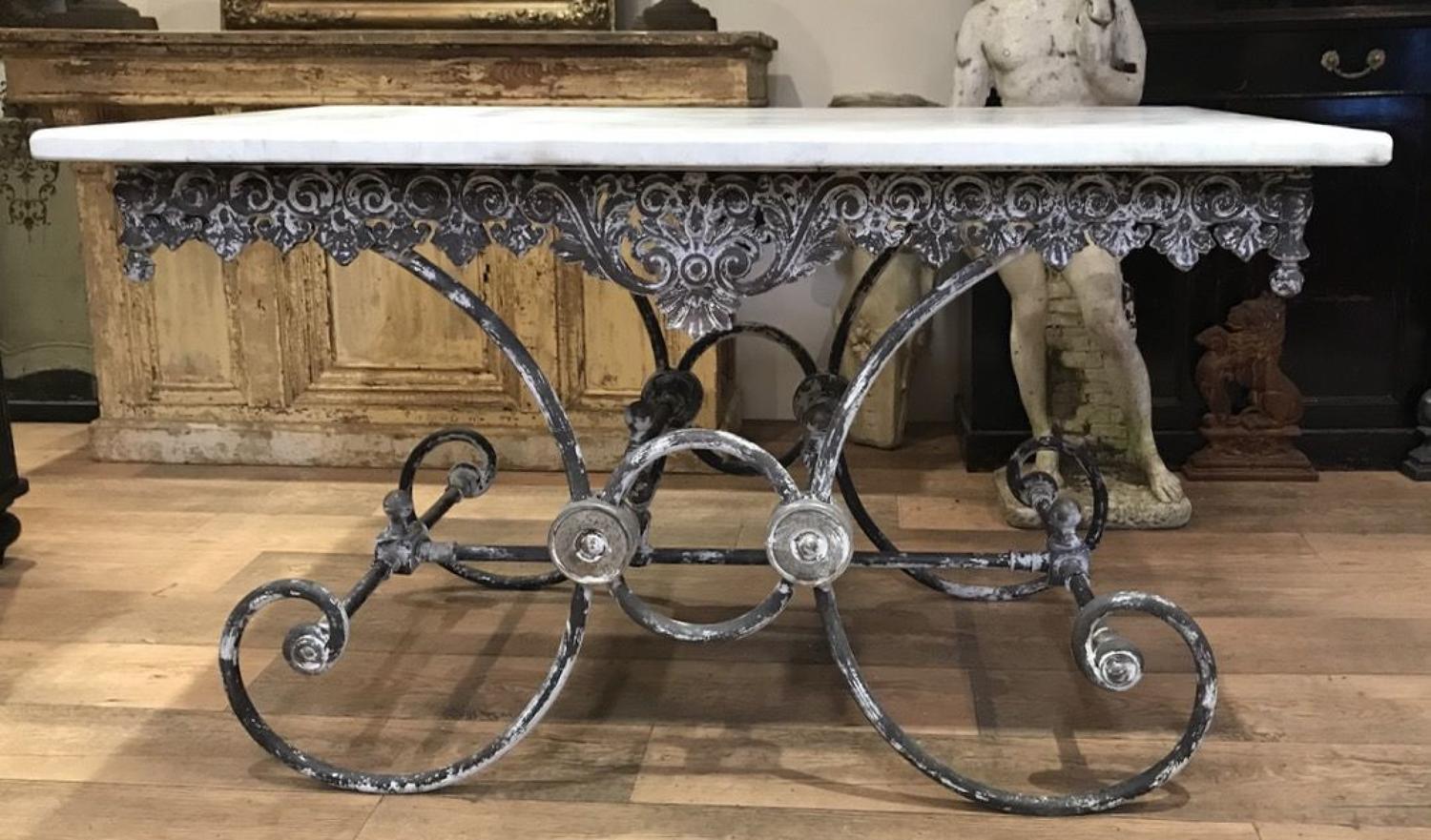 LARGE FRENCH BUTCHERS TABLE