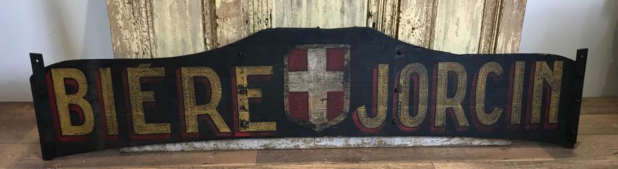 ANTIQUE FRENCH BREWERY SIGN