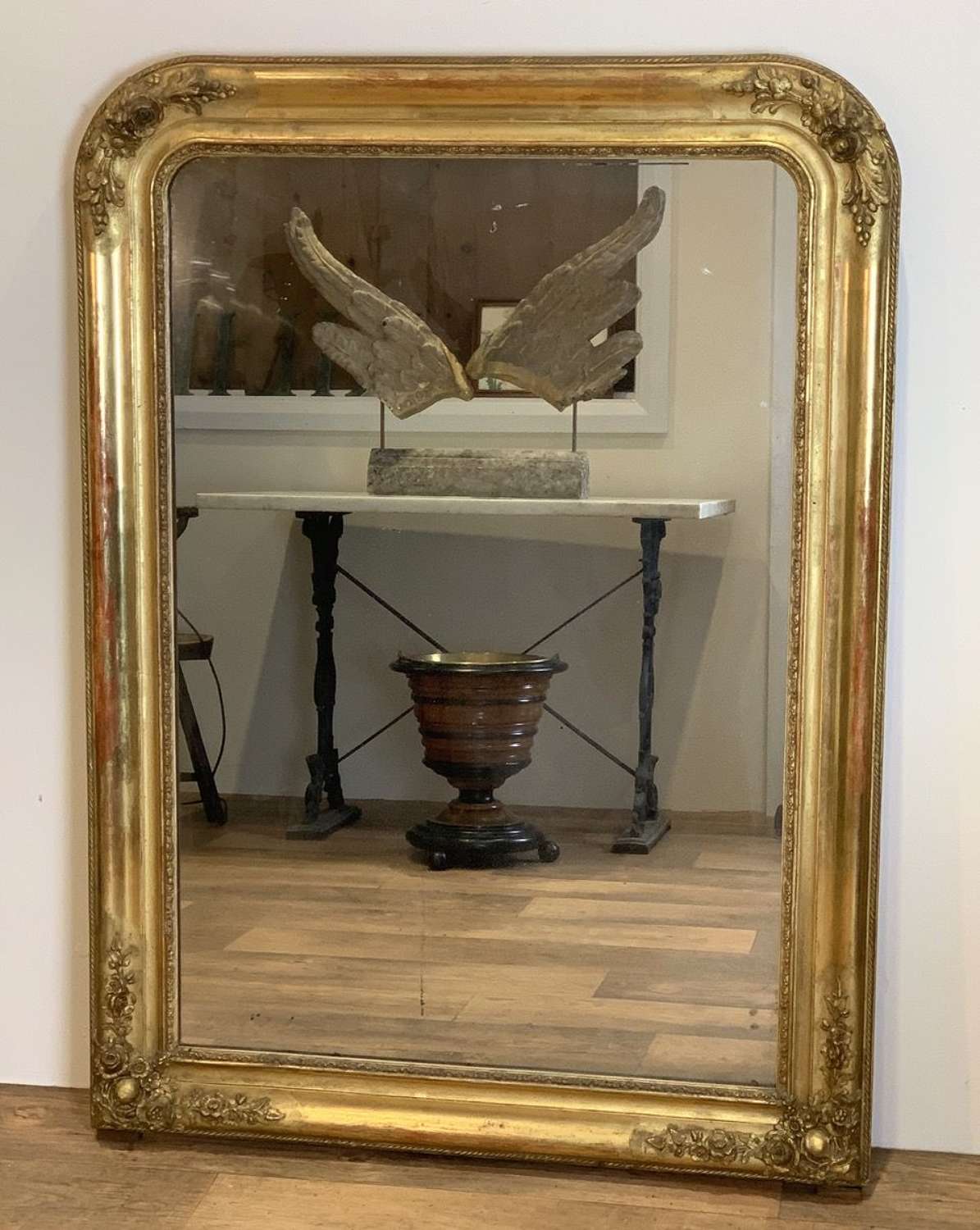 LARGE FRENCH LOUIS PHILIPPE MIRROR