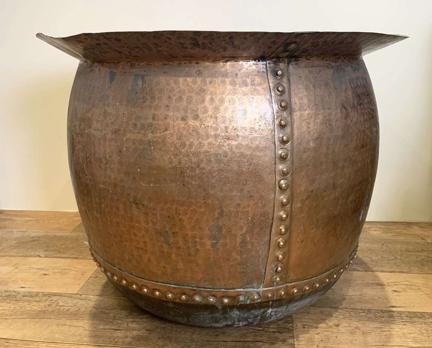 LARGE FRENCH RIVETED COPPER
