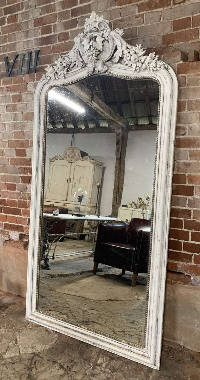 LARGE ANTIQUE FRENCH MIRROR