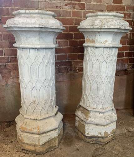 PAIR OF DOULTON CHIMNEY POTS