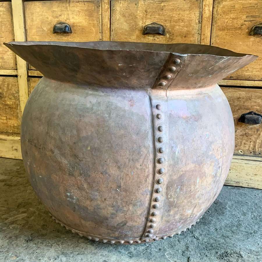 FRENCH RIVETED COPPER PLANTER