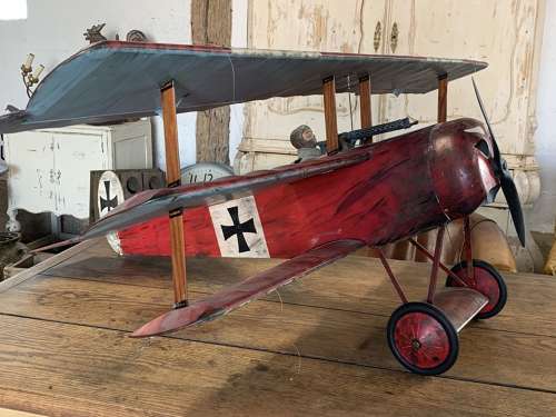 SCRATCH BUILT RED BARON'S TRIPLANE