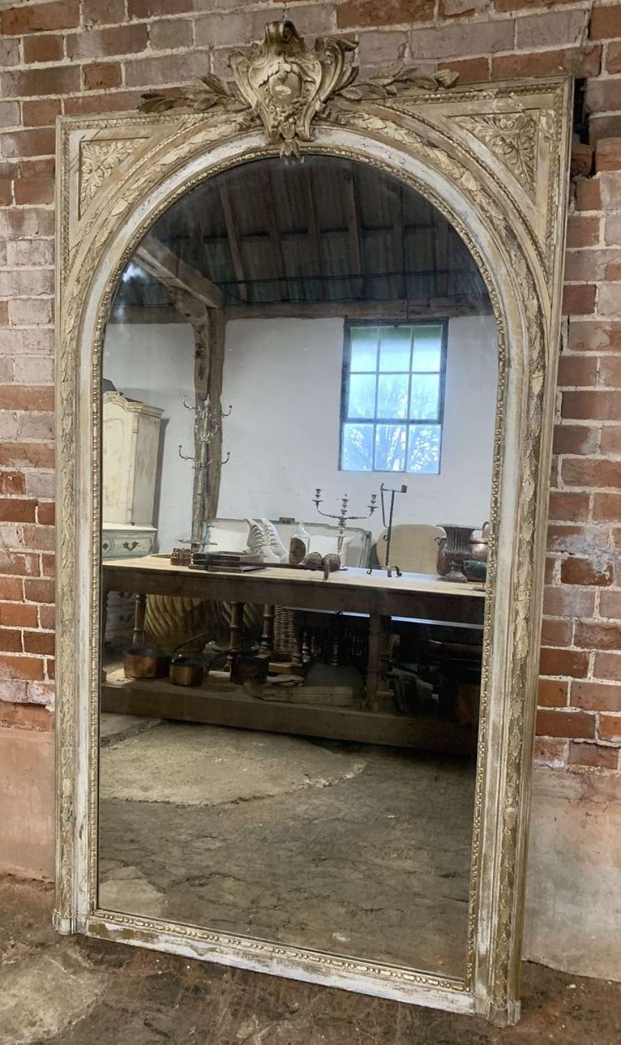 LARGE 19TH CENTURY FRENCH MIRROR