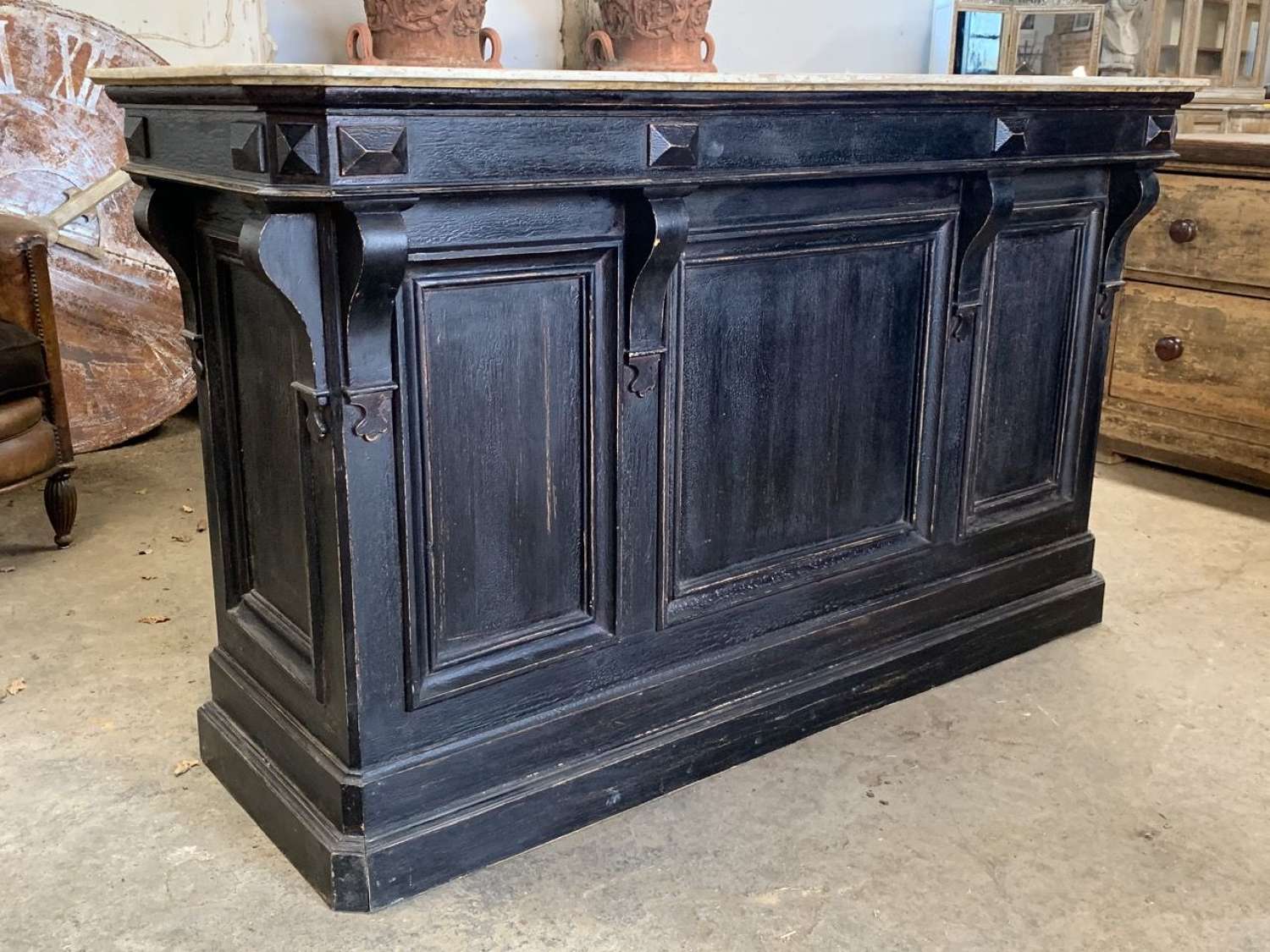 ANTIQUE FRENCH SHOP COUNTER