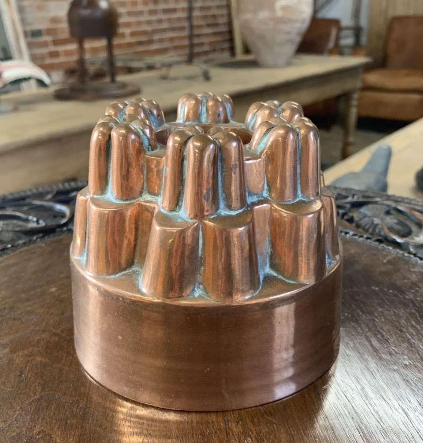 VICTORIAN COPPER JELLY MOULD