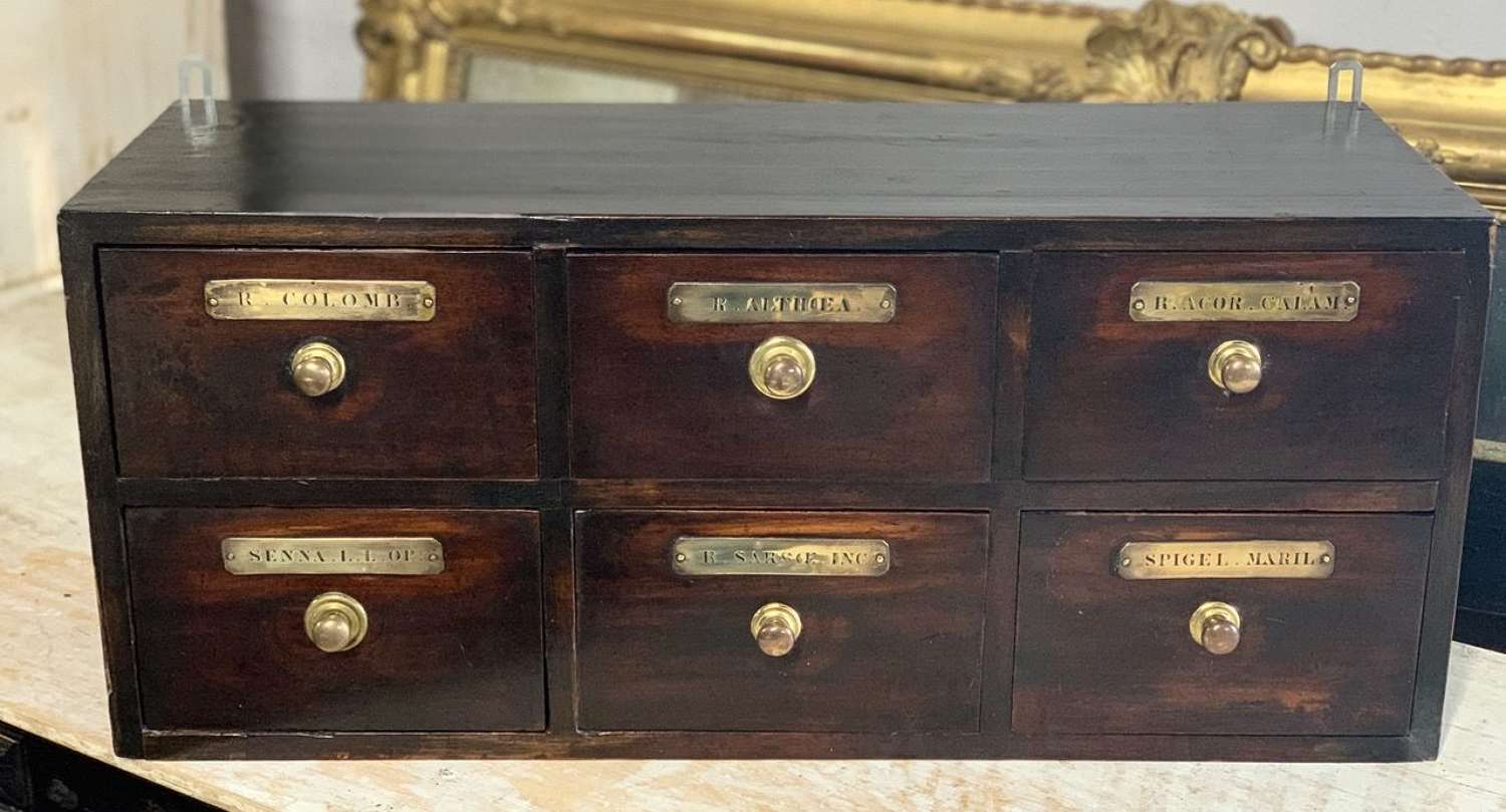SMALL GEORGIAN APOTHECARY DRAWERS