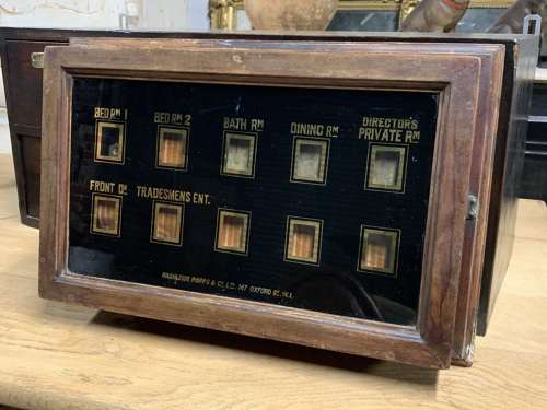 EDWARDIAN SERVANTS BELL BOX