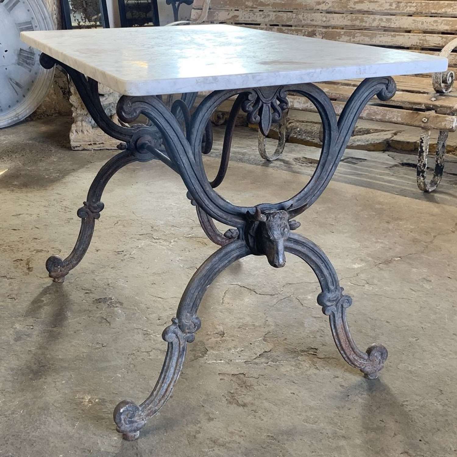 19TH CENTURY FRENCH BUTCHERS TABLE