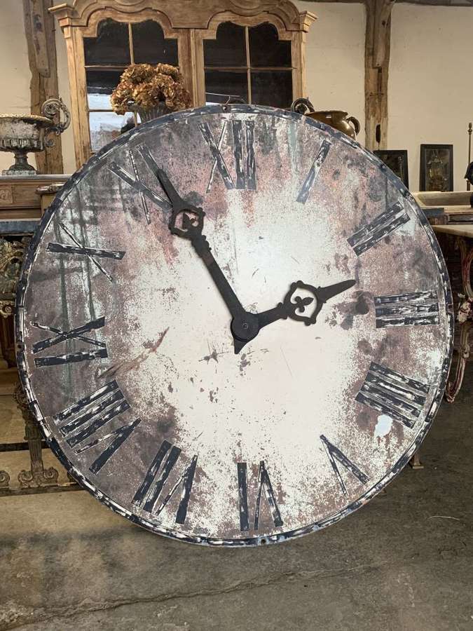 LARGE FRENCH TOWER CLOCK FACE