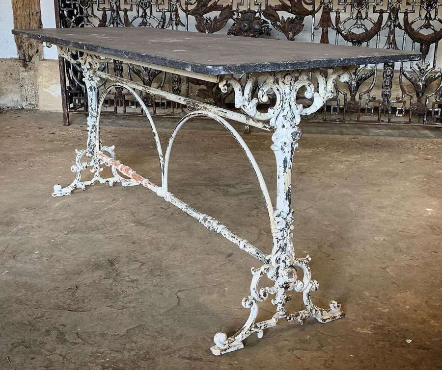 CAST IRON FRENCH BISTRO TABLE