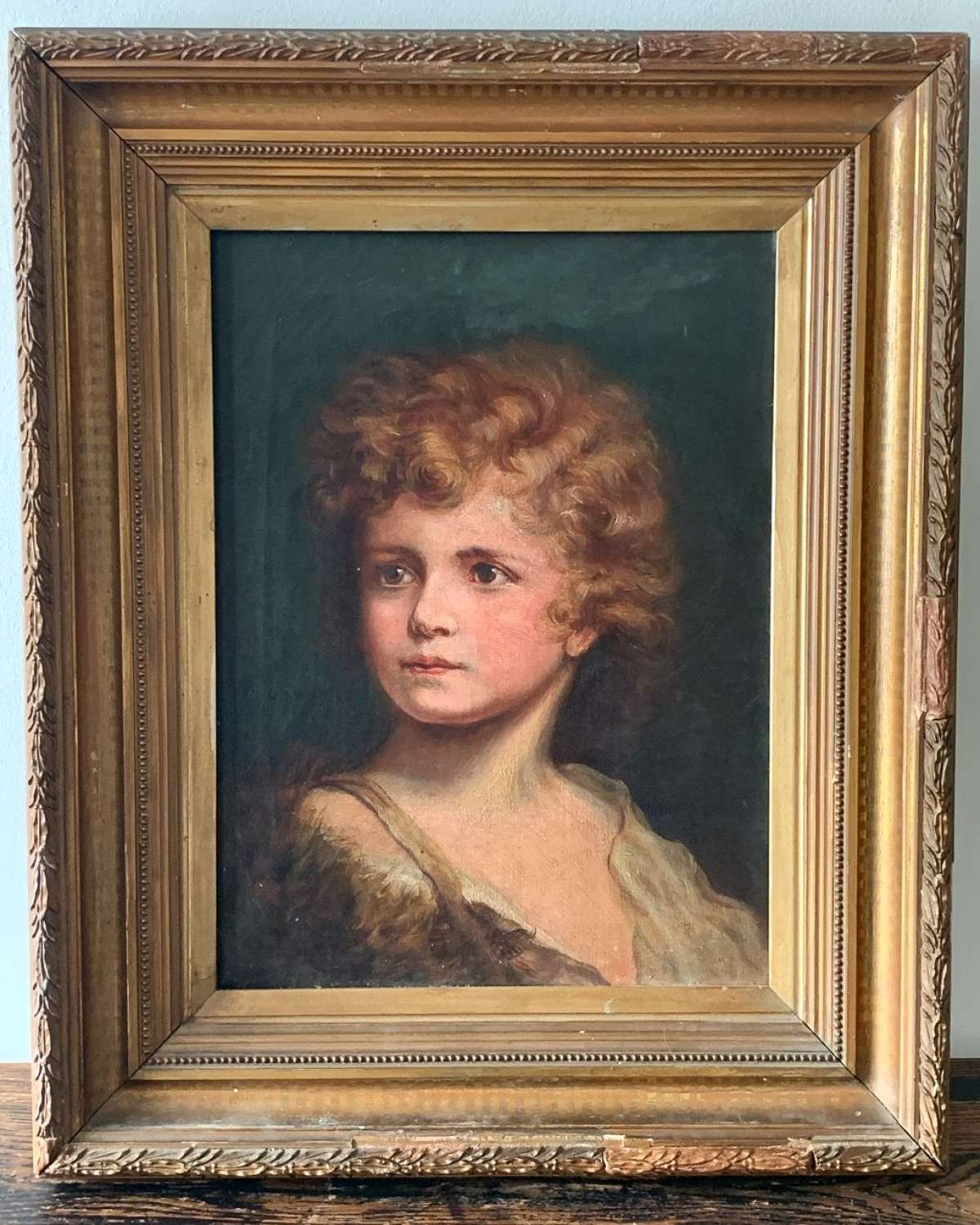 19TH CENTURY PORTRAIT PAINTING OF A YOUNG BOY