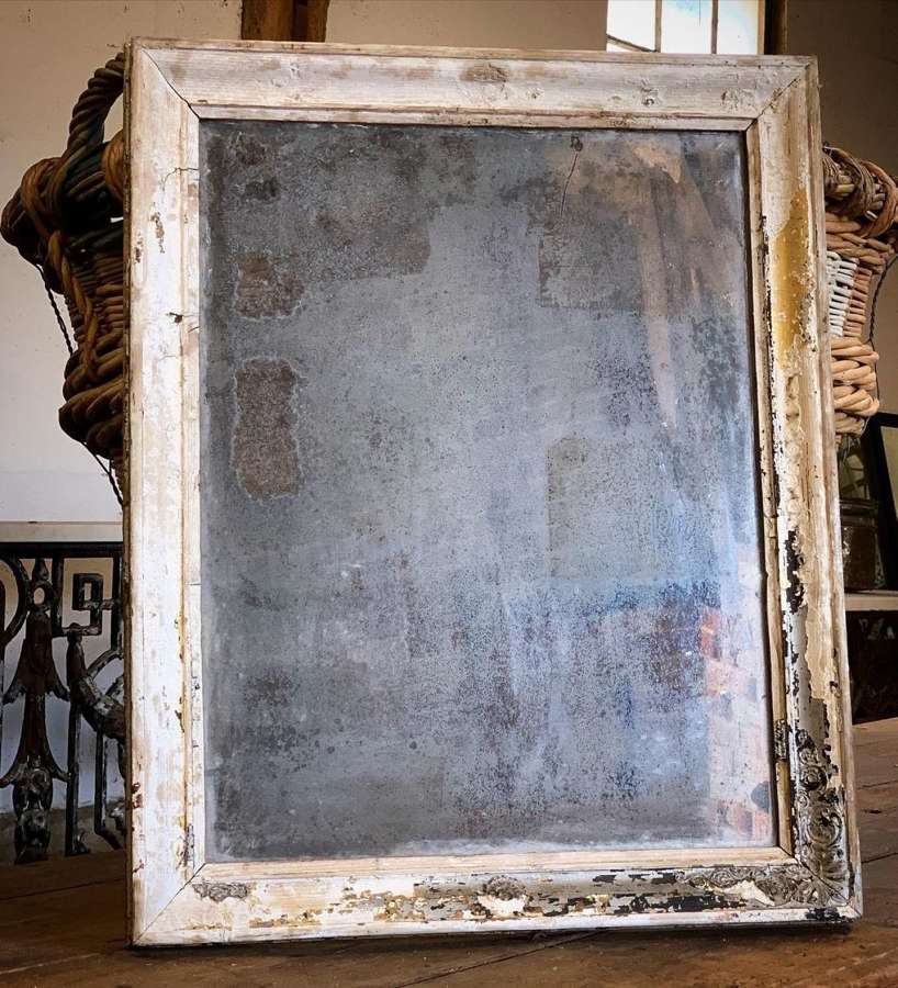 DISTRESSED FRENCH MIRROR