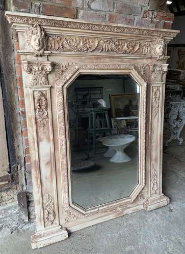 ANTIQUE FRENCH TRUMEAU MIRROR