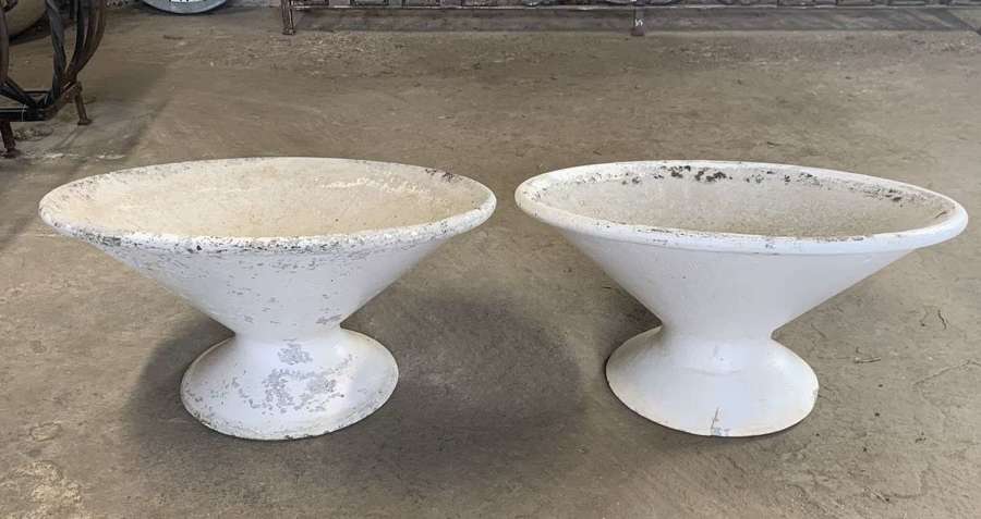 PAIR OF WILLY GUHL TILTED PLANTERS