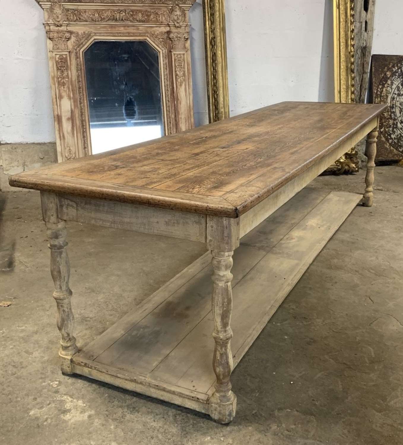 LARGE 19TH CENTURY DRAPERS TABLE