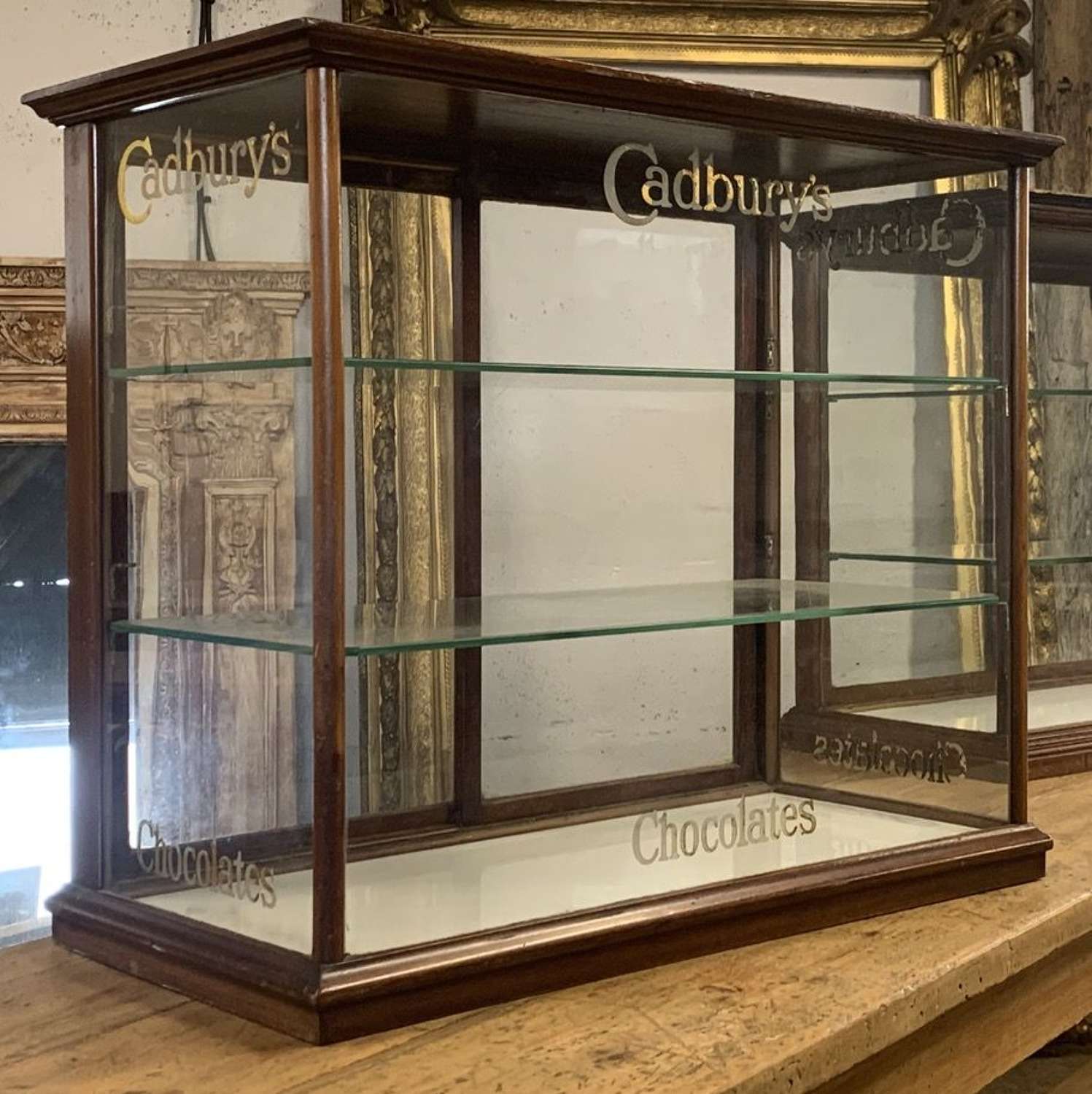 EDWARDIAN CADBURY'S CHOCOLATE DISPLAY CASE