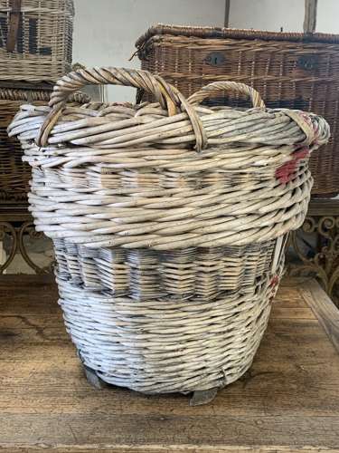 LARGE FRENCH CHAMPAGNE HARVESTING BASKET