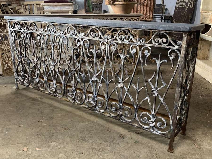 19TH CENTURY FRENCH BALCONY CONSOLE TABLE