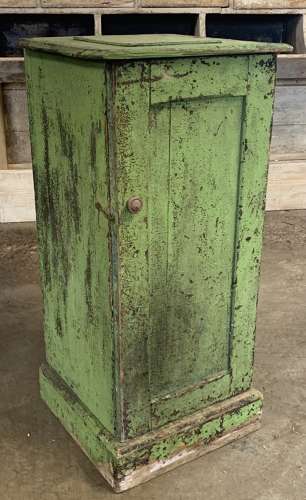 EARLY 20TH CENTURY CUPBOARD WITH WORN PAINT