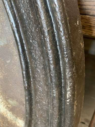 LARGE ANTIQUE FRENCH IRON CLOCK FACE