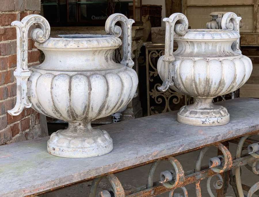 PAIR OF 19TH CENTURY ALFRED CORNEAU URNS