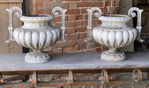 PAIR OF 19TH CENTURY ALFRED CORNEAU URNS