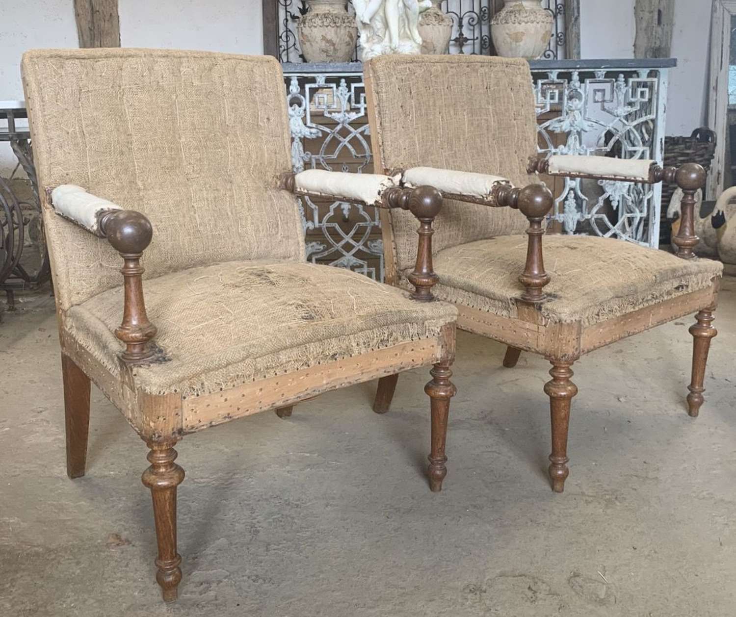 Pair Of French Napoleon lll Armchairs
