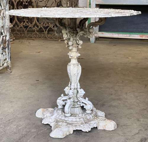Antique Cast Iron Zodiac Table By Falkirk Iron Works