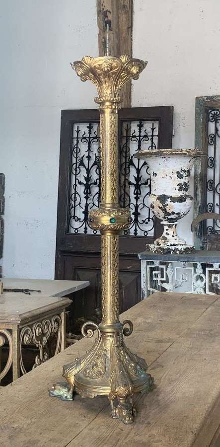 19th Century Church Altar Candlestick