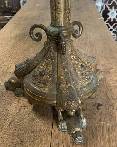 19th Century Church Altar Candlestick