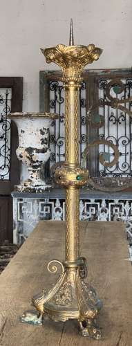 19th Century Church Altar Candlestick