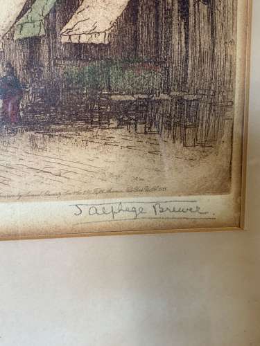 Antique Cathedral Etching